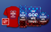 Picture of In God We Trust Buttons (5 pack)