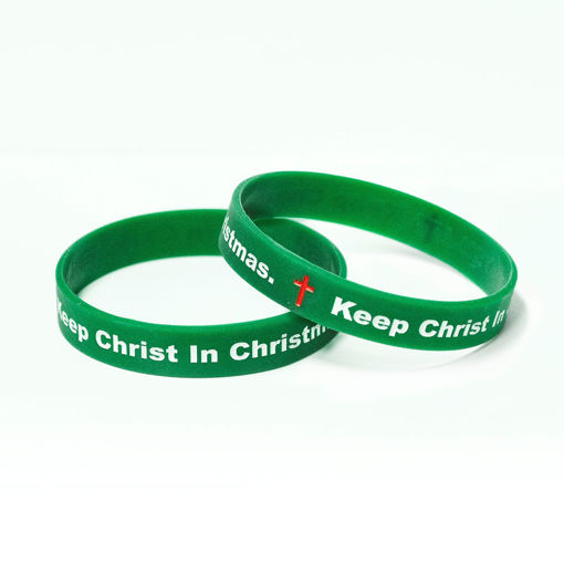 Picture of 'Keep Christ in Christmas' Wristbands (grouped)