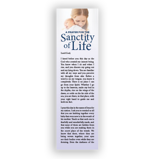 Picture of Sanctity of Life Prayer Bookmarks - 10 pack