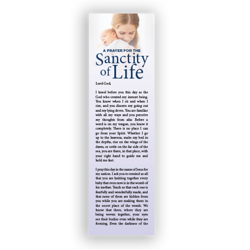 Picture of Sanctity of Life Prayer Bookmarks (pack of 10)