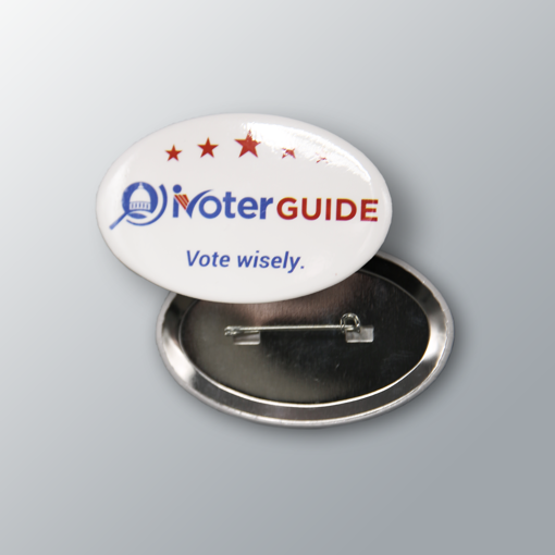 Picture of iVoterGuide Oval Buttons