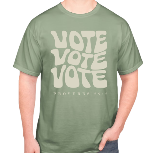 Picture of VOTE VOTE VOTE T-shirt (Bay Green)