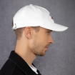 Ballot Boy Baseball Cap White Right Side On Man