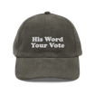 Picture of His Word, Your Vote Corduroy Hat