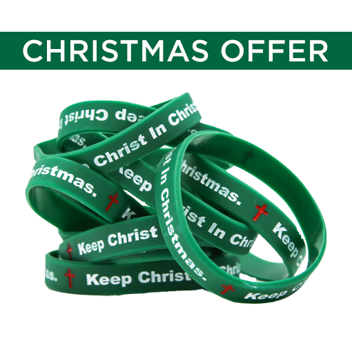 Picture of Christmas Special: "Keep Christ in Christmas" Wristbands - 50 pack