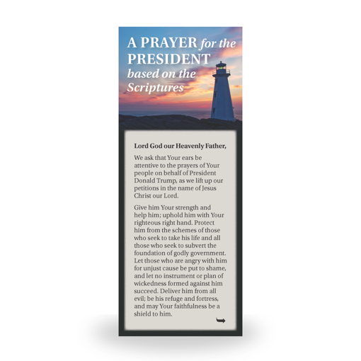 Picture of A Prayer for the President Bookmarks (pack of 10)