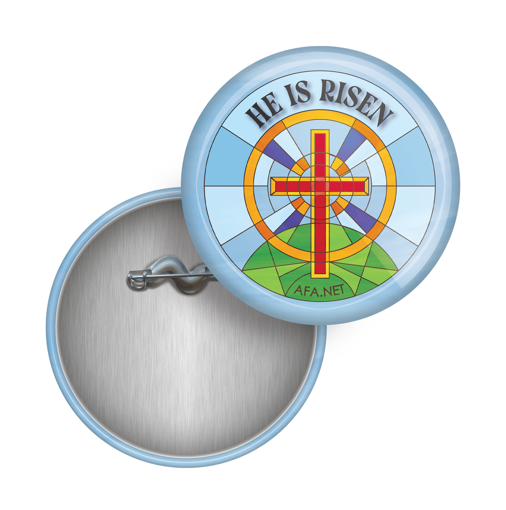 Picture of "He Is Risen" Easter Buttons