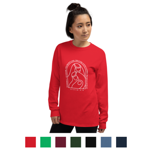 Picture of Isaiah 9:6 (Names of Jesus) Christmas Long Sleeve Tee Shirt