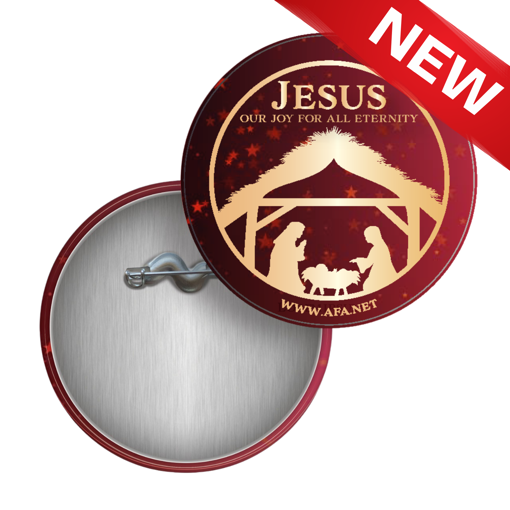 Picture of "Jesus, Our Joy for All Eternity" Christmas Buttons (Pack of 10)