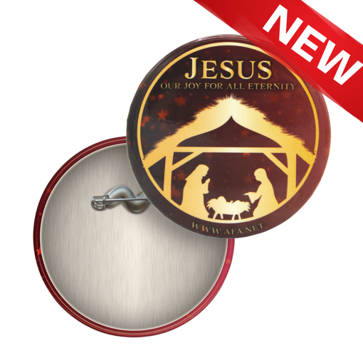 Picture of "Jesus, Our Joy for All Eternity" Christmas Buttons (Pack of 10)